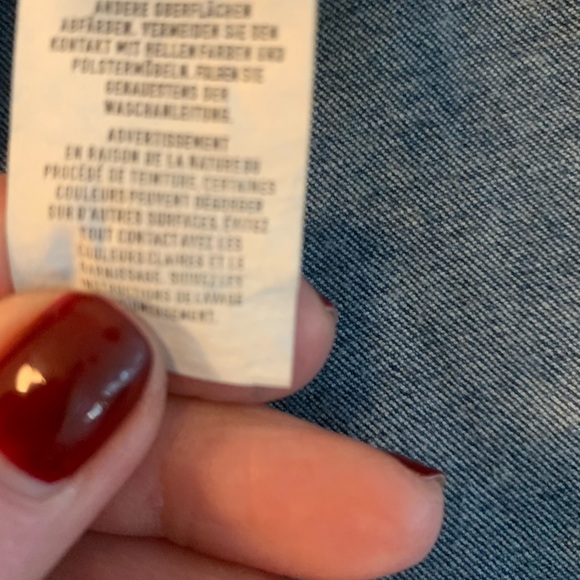 NWT Jean button down dress long sleeves Primark Sz 6 - Picture 10 of 13